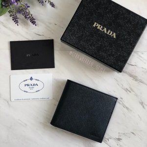 💯Authentic Prada Men's Saffiano Leather Wallet